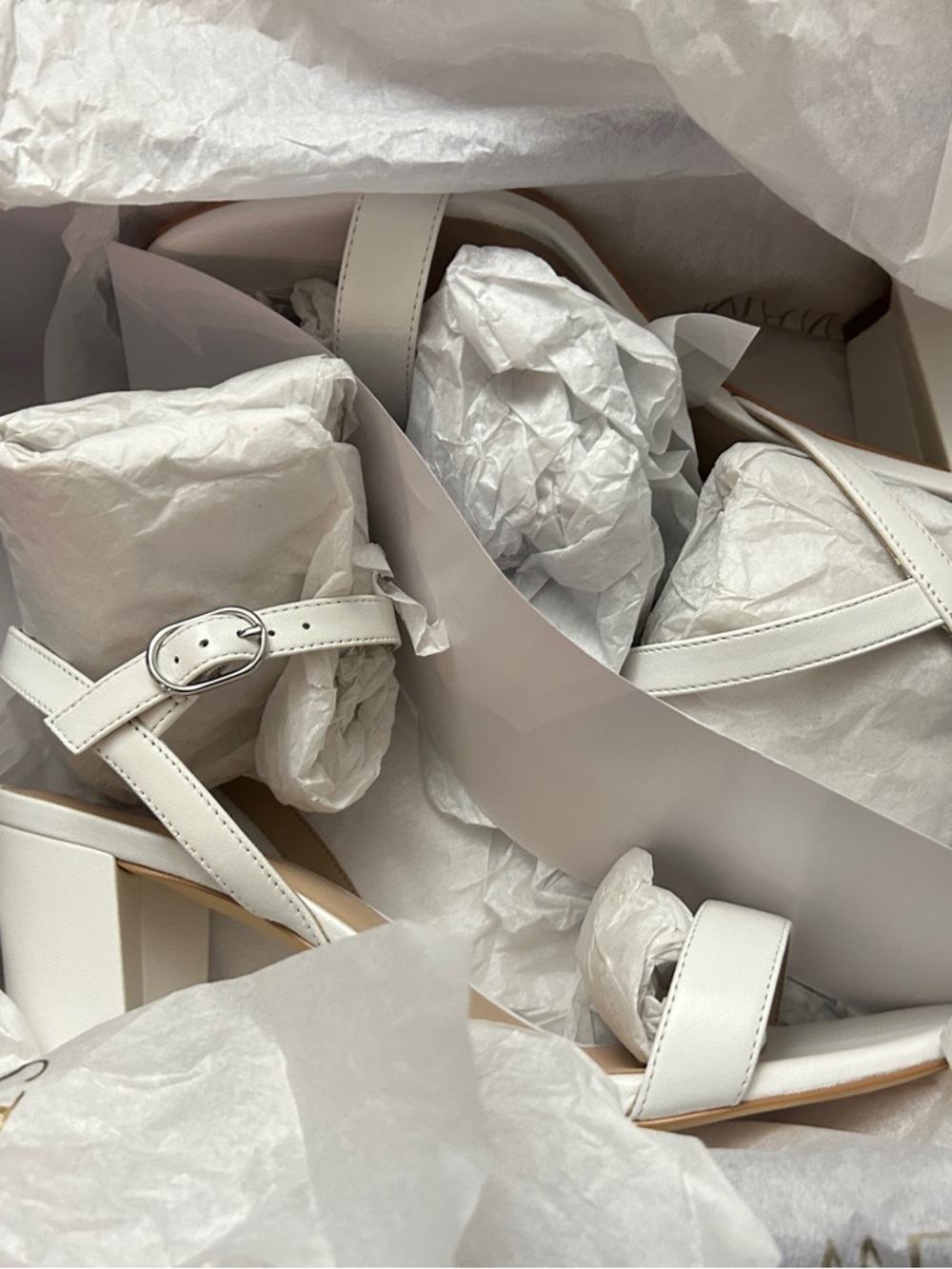 Women’s White Dancer 75 Block Heel Sandals